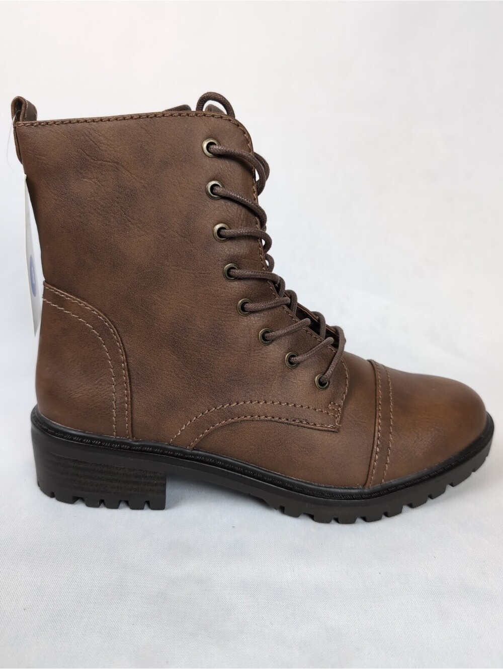 Universal Thread Women's Size 8 Brown Lace up Hiking Combat Boot "Kamryn" NIB